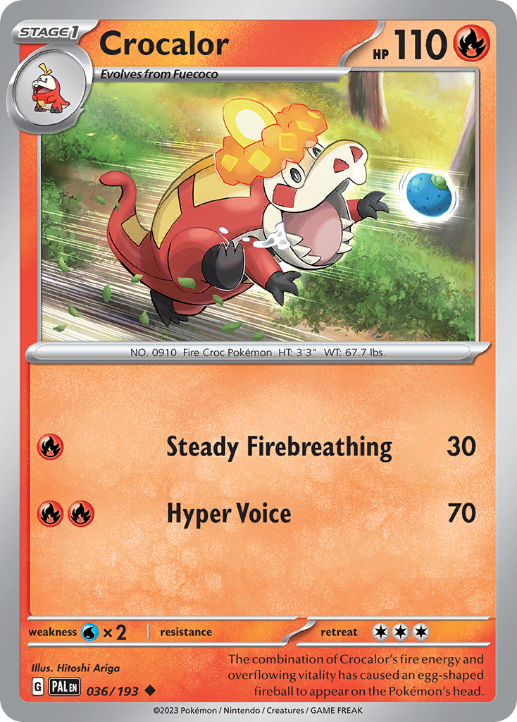 Crocalor Paldea Evolved SET-036