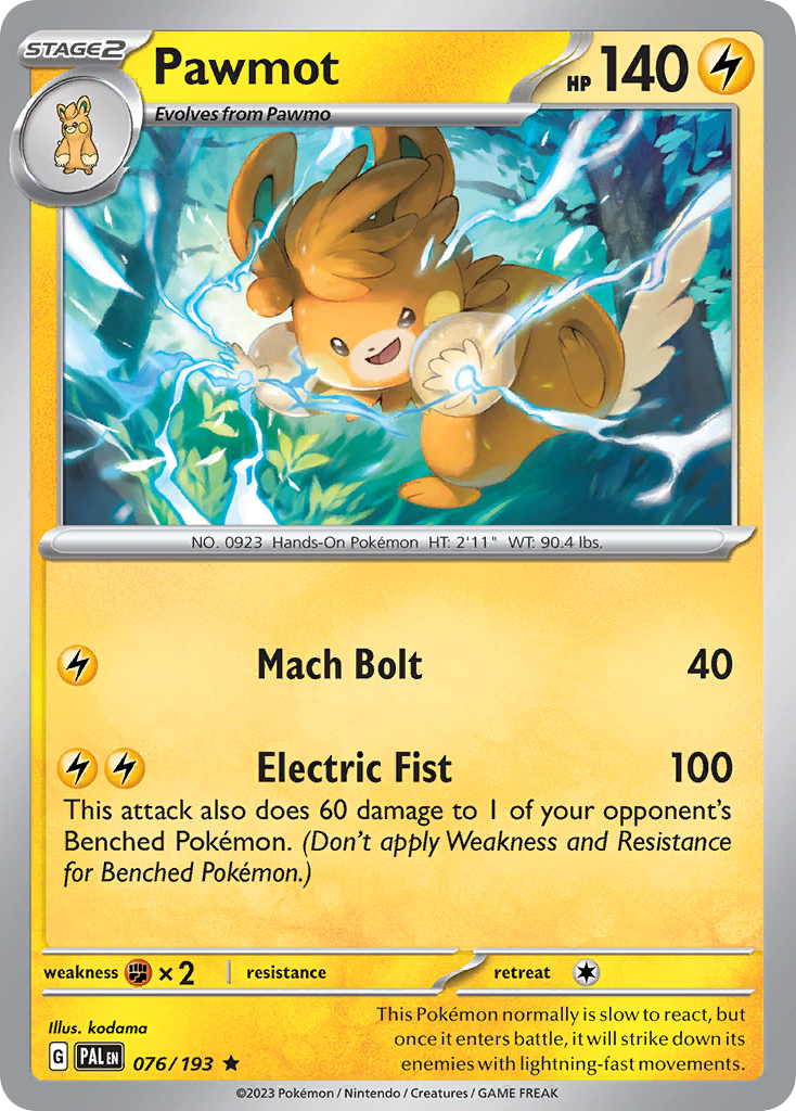 Pawmot Paldea Evolved SET-076