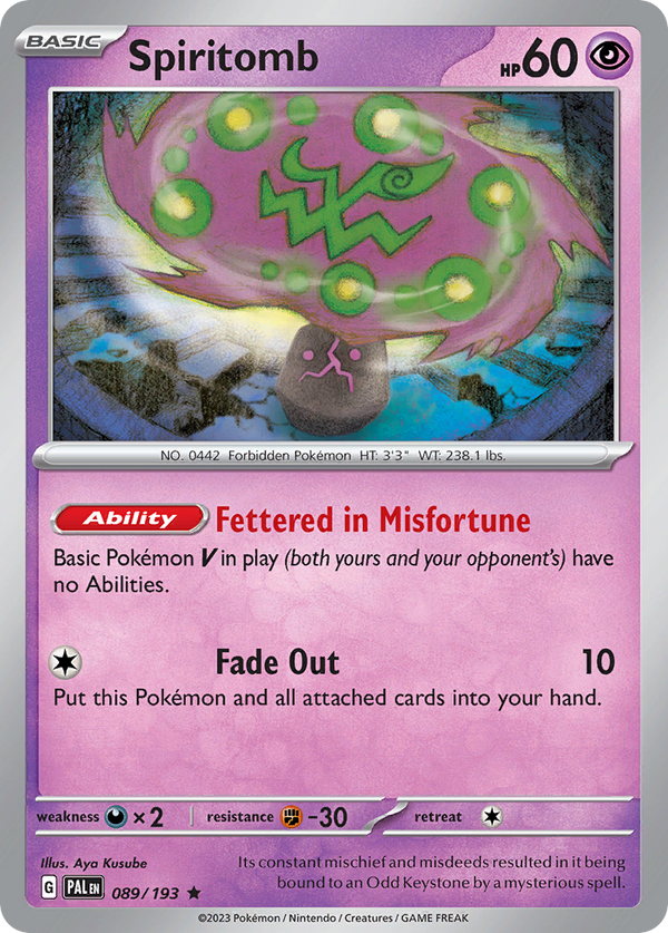 Spiritomb Paldea Evolved SET-089