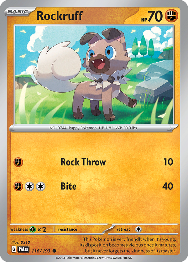 Rockruff Paldea Evolved SET-116