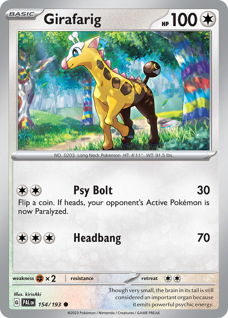 Girafarig Paldea Evolved SET-154