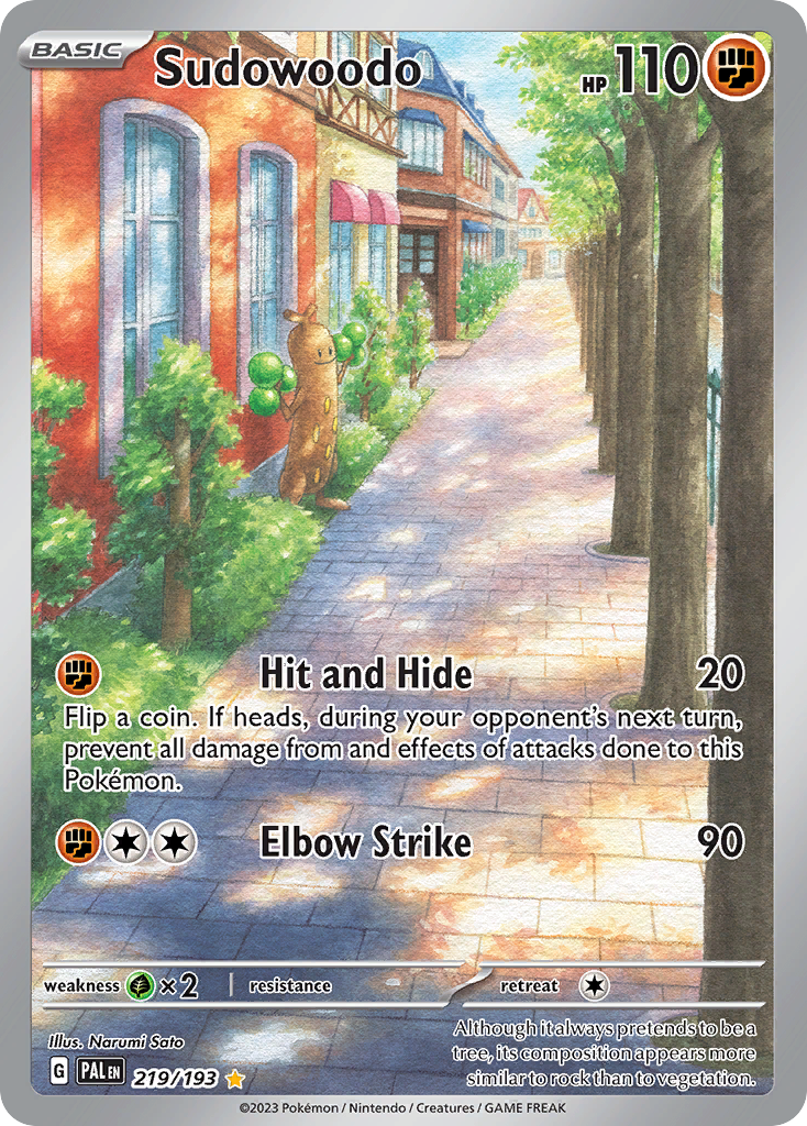 Sudowoodo Paldea Evolved SET-219