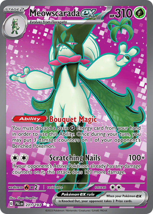 Meowscarada ex Paldea Evolved SET-231