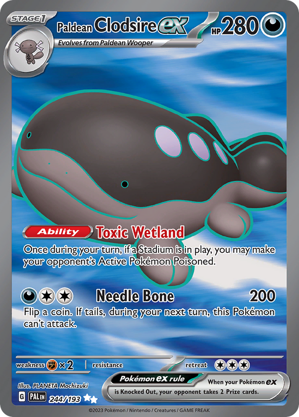 Paldean Clodsire ex Paldea Evolved SET-244
