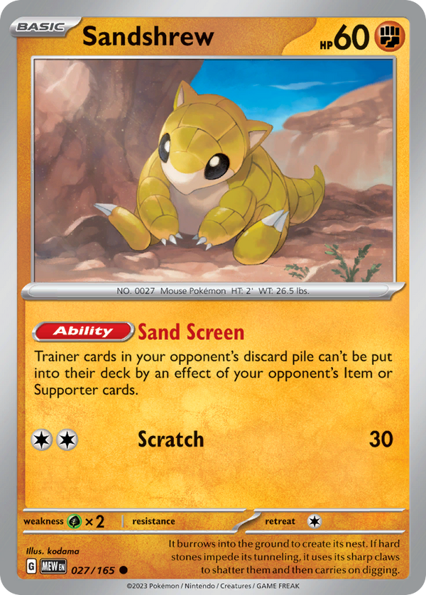 Sandshrew 151 SET-027