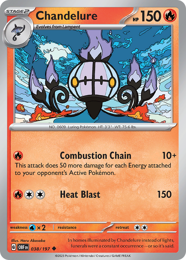 Chandelure Obsidian Flames SET-038