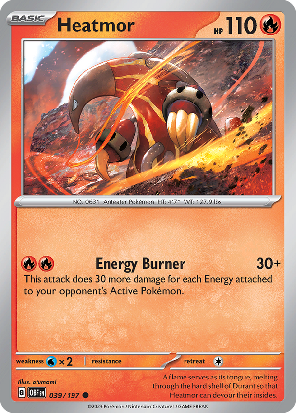 Heatmor Obsidian Flames SET-039