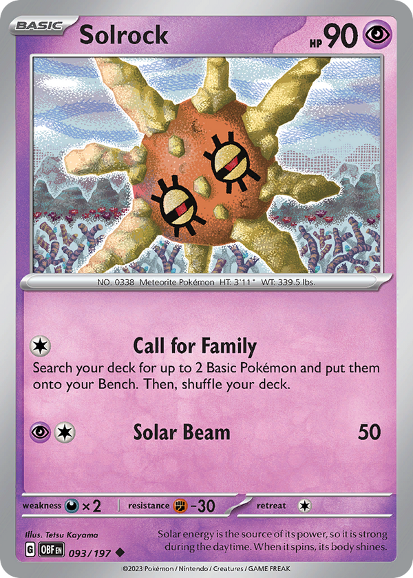 Solrock Obsidian Flames SET-093