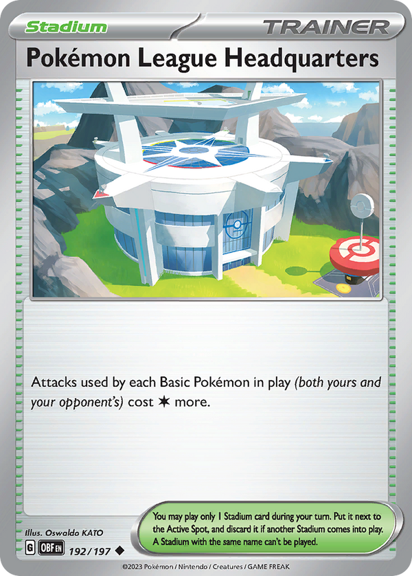 Pokémon League Headquarters Obsidian Flames SET-192
