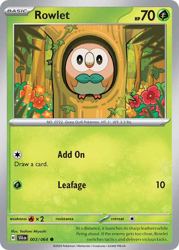 Rowlet Shrouded Fable SET-003