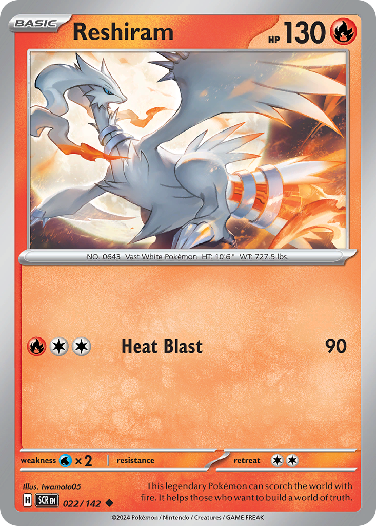 Reshiram Stellar Crown SET-022