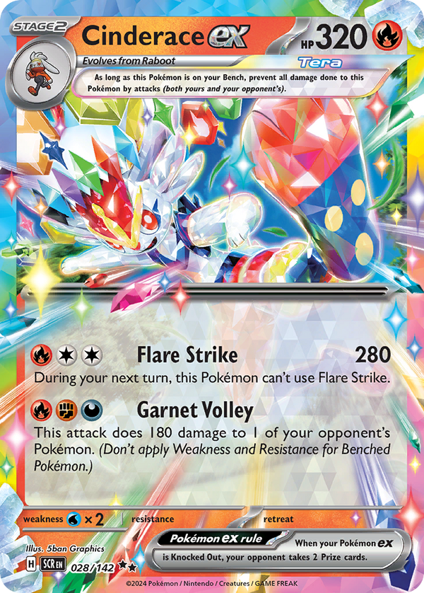 Cinderace ex Stellar Crown SET-028
