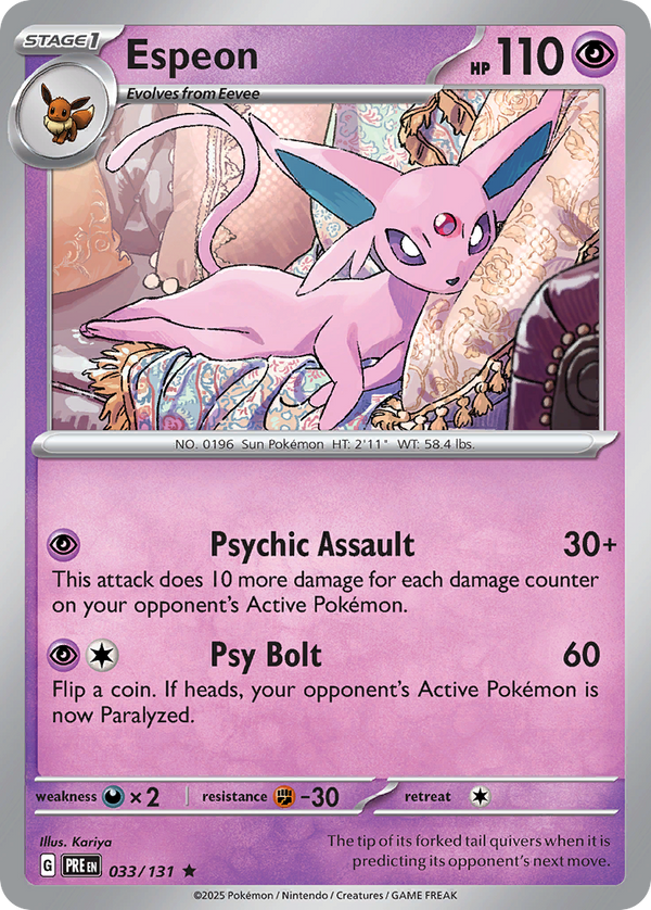 Espeon Prismatic Evolutions SET-033