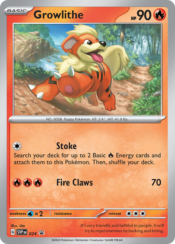 Growlithe Scarlet & Violet Promos SET-024