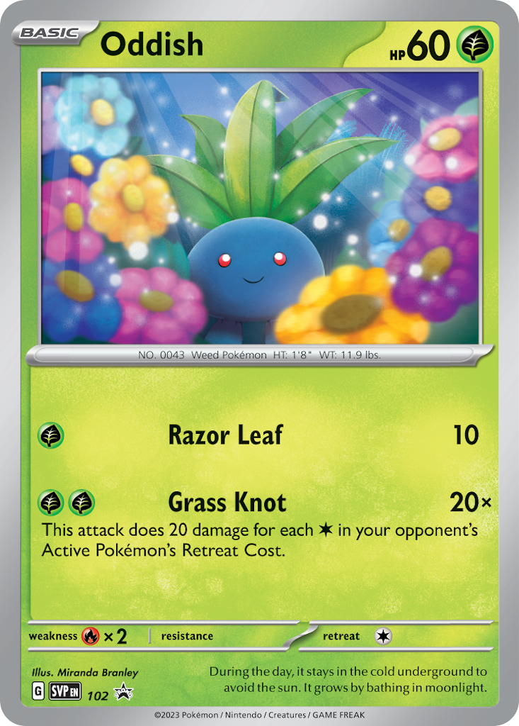 Oddish Scarlet & Violet Promos SET-102