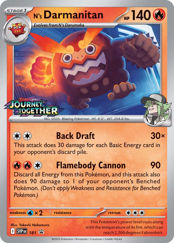N’s Darmanitan Scarlet & Violet Promos SET-181