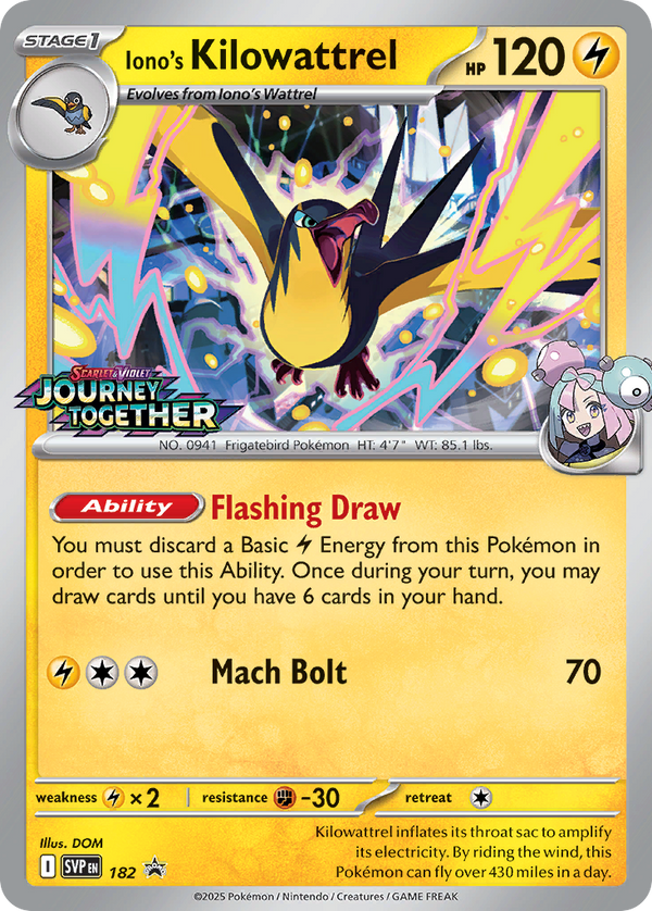 Iono’s Kilowattrel Scarlet & Violet Promos SET-182
