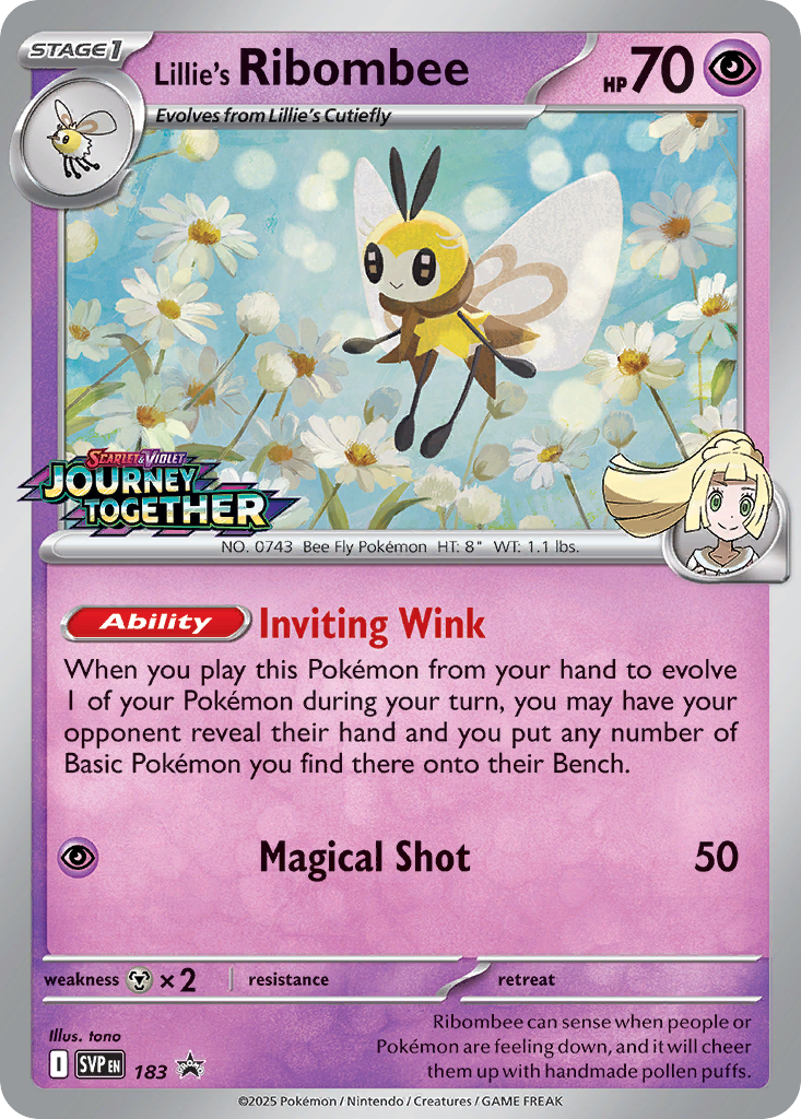 Lillie’s Ribombee Scarlet & Violet Promos SET-183