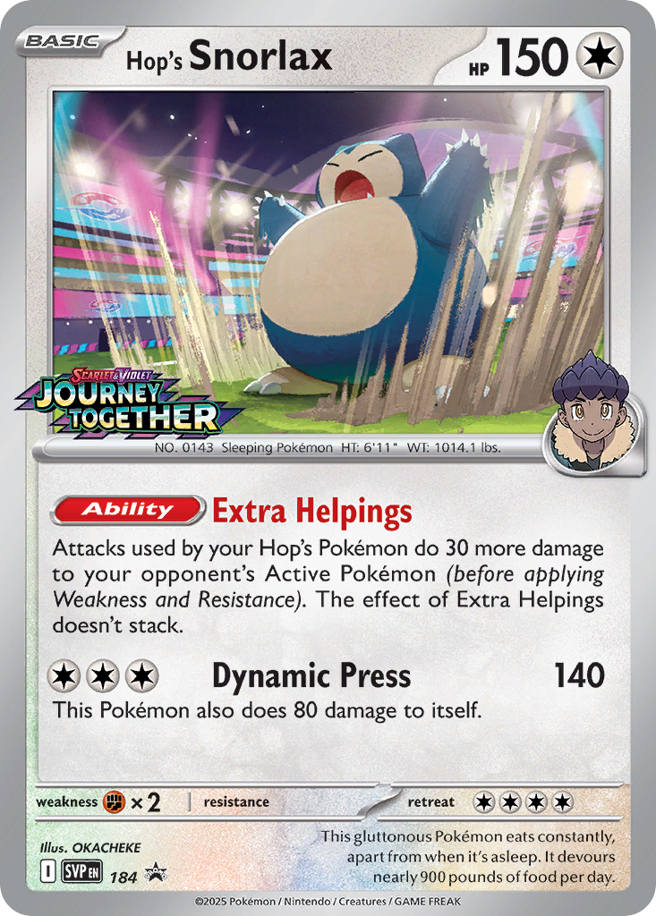 Hop’s Snorlax Scarlet & Violet Promos SET-184