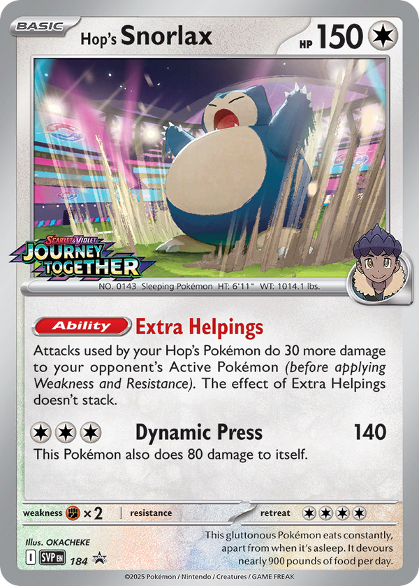 Hop’s Snorlax Scarlet & Violet Promos SET-184