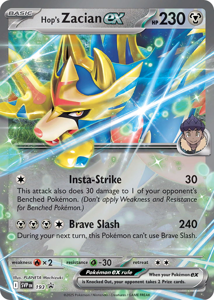 Hop’s Zacian ex Scarlet & Violet Promos SET-193