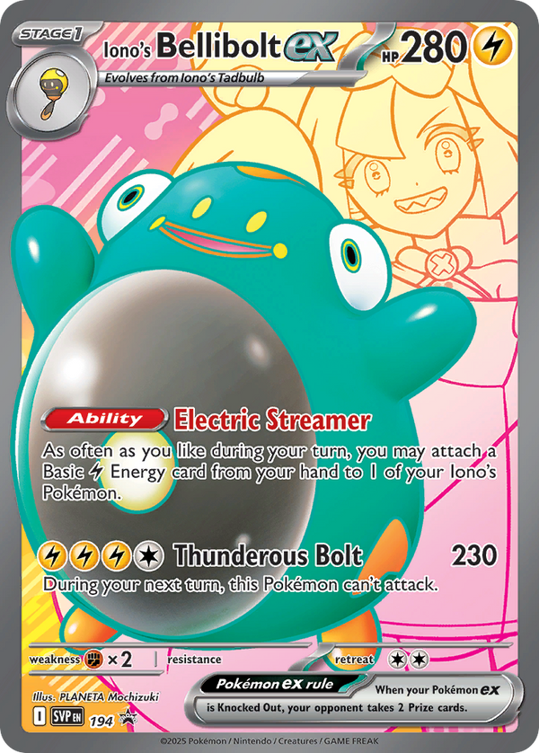 Iono’s Bellibolt ex Scarlet & Violet Promos SET-194