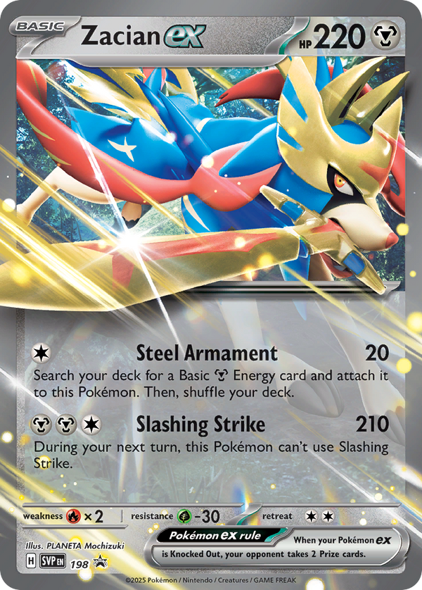 Zacian ex Scarlet & Violet Promos SET-198