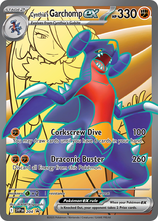 Cynthia’s Garchomp ex Scarlet & Violet Promos SET-204