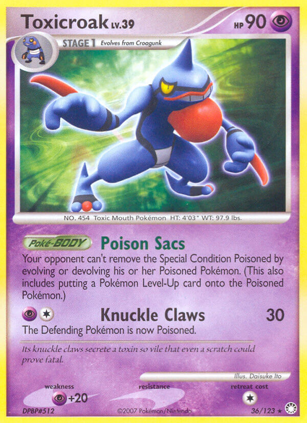 Toxicroak Mysterious Treasures SET-36