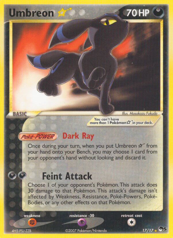 Umbreon Star POP Series 5 SET-17