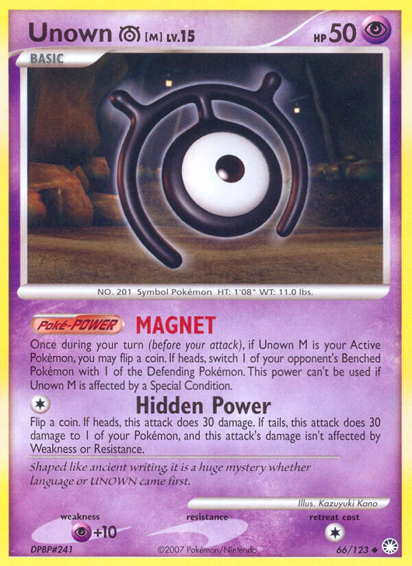 Unown M Mysterious Treasures SET-66