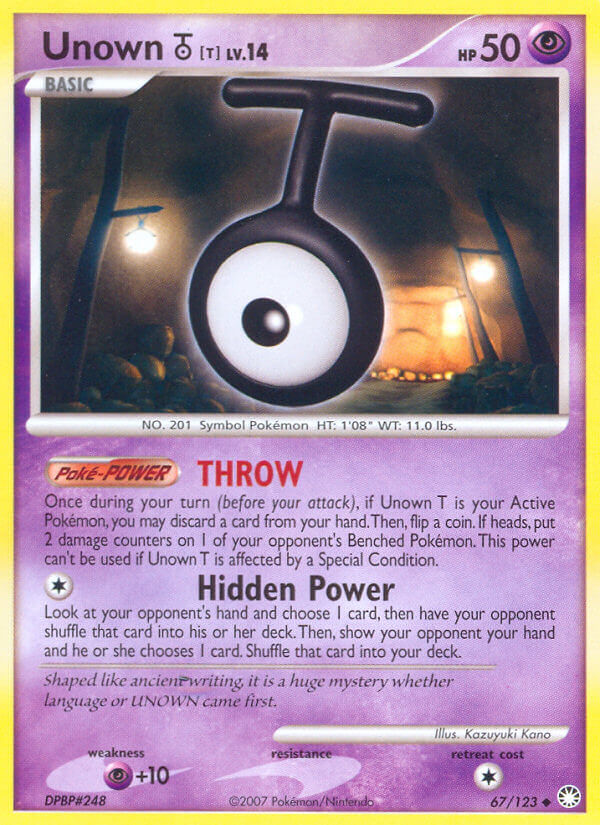 Unown T Mysterious Treasures SET-67
