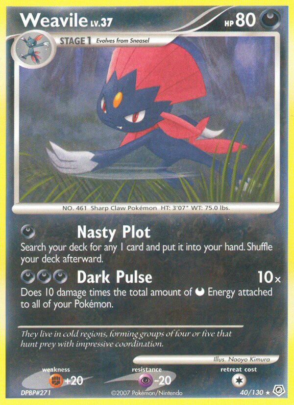 Weavile Diamond & Pearl SET-40