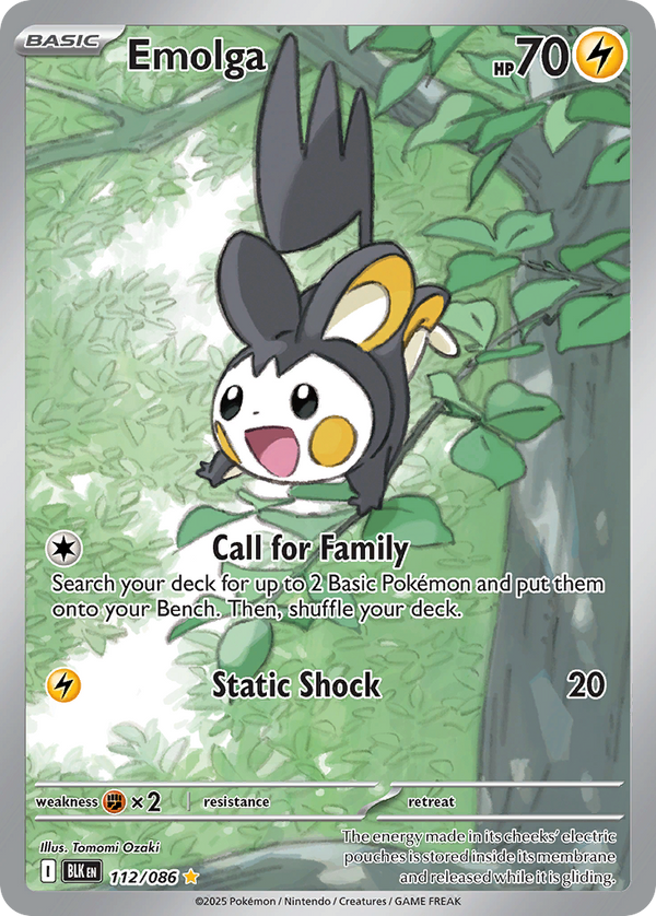 Emolga Black Bolt SET-112